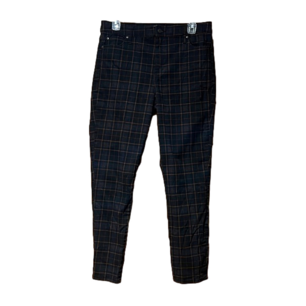 Ella Moss Anthropologie Plaid High Rise Ankle Pants Size 29 - Picture 2 of 9